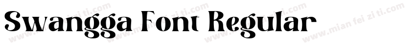 Swangga Font Regular字体转换
